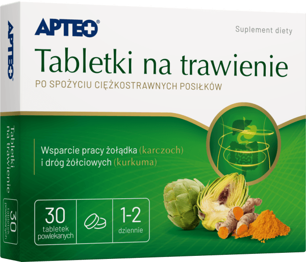 Tabletki na trawienie APTEO 30 tabletek powlekanych