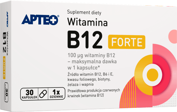 Witamina B12 Forte APTEO 30 kapsułek