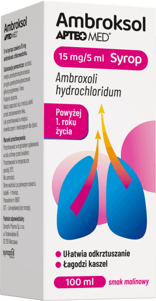 Ambroksol Apteo Med syrop 15mg/5ml 100 ml