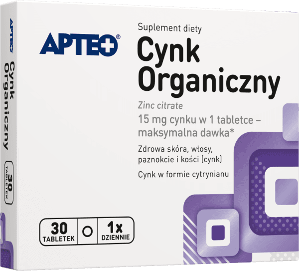 Cynk organiczny APTEO 30 tabletek
