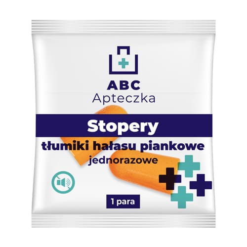 Apteczka ABC Stopery tłumiki hałasu piankowe 1 para