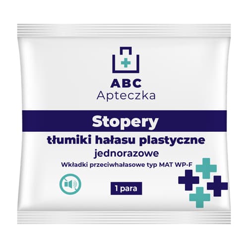Apteczka ABC Tłumiki hałasu plastyczne 1 para