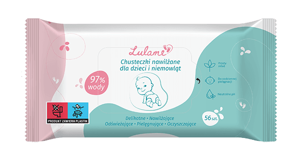 Lulame chusteczki dla dzieci i niemowląt 56 szt.
