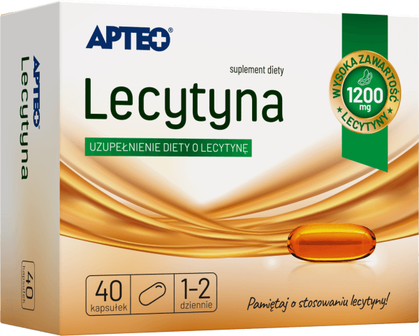 Lecytyna 1200 mg APTEO 40 kapsułek