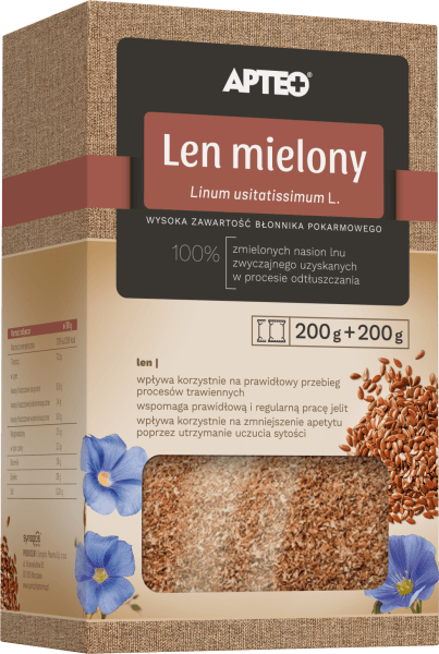 Len mielony APTEO 400g