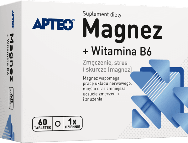 Magnez + Witamina B6 APTEO 60 tabletek