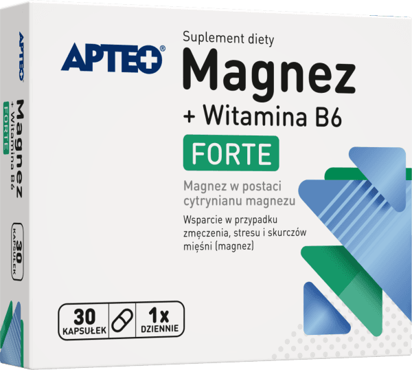 Magnez + Witamina B6 Forte APTEO 30 kapsułek