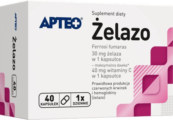 Żelazo APTEO 40 kapsułek