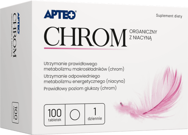 Chrom organiczny z niacyną APTEO 100 tabletek