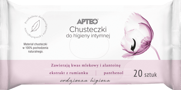 Chusteczki do higieny intymnej APTEO 20 sztuk