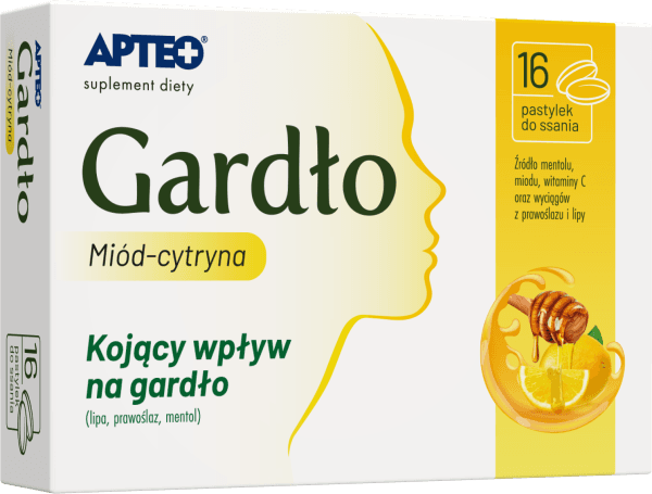Gardło miód-cytryna APTEO 16 pastylek do ssania