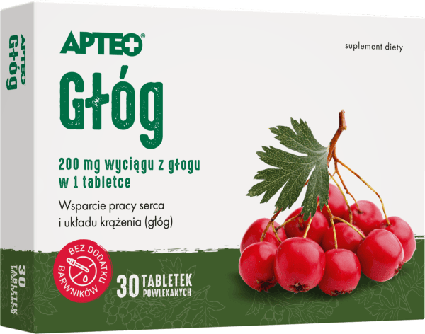 Głóg APTEO 30 tabletek powlekanych