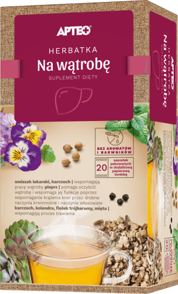 Herbatka na wątrobę APTEO zioła do zaparzania 20 saszetek