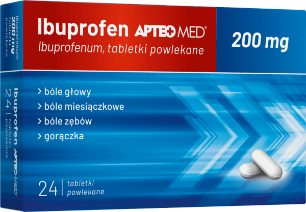 Ibuprofen 200mg APTEO MED 24 tabletki powlekane