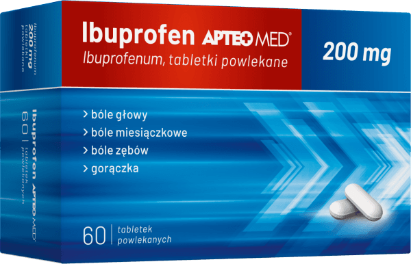 Ibuprofen 200mg APTEO MED 60 tabletek powlekanych