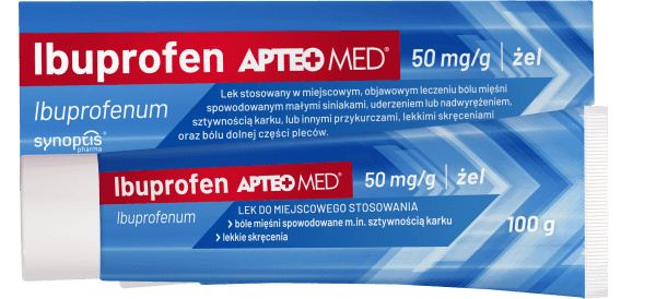 Ibuprofen APTEO MED, 50 mg/g, żel 100g