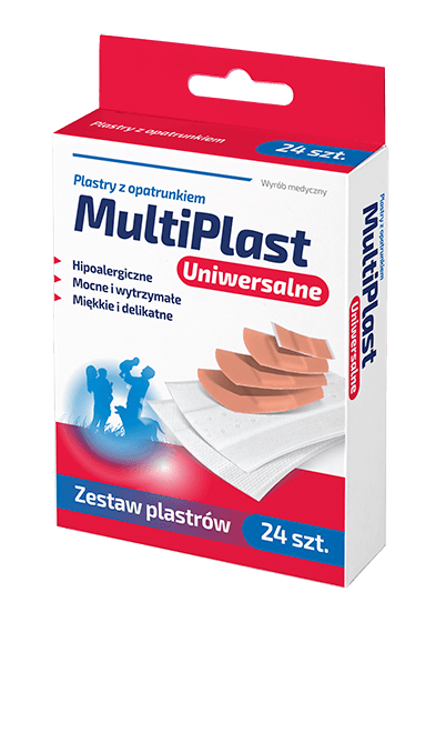Rodzina Zdrowia MultiPlast Plastry uniwersalne 24 sztuki