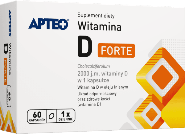 Witamina D Forte APTEO 60 kapsułek