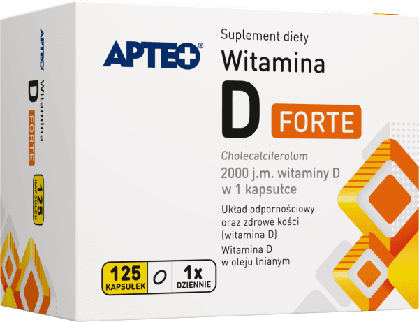 Witamina D Forte APTEO 125 kapsułek