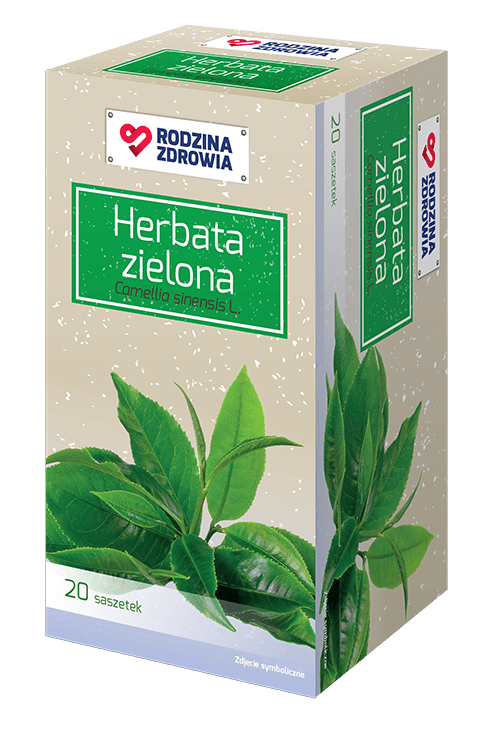 Rodzina Zdrowia Zielona Herbata zioła do zaparzenia 20 saszetek