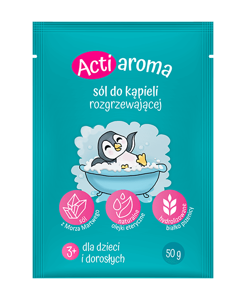 Actiaroma Sól do kąpieli rozgrzewającej o leśnym zapachu 3+ 50 g