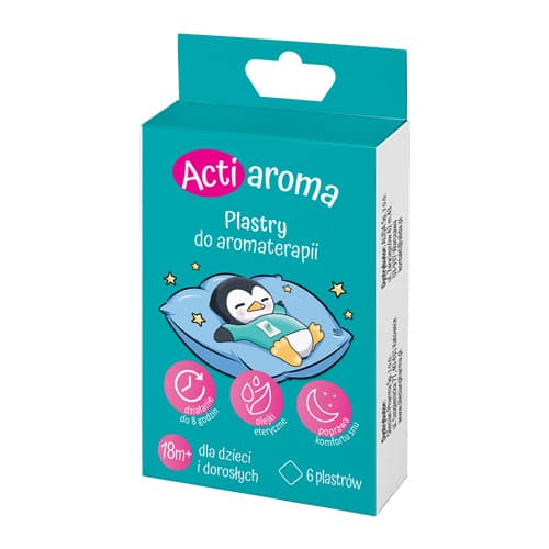 Actiaroma Plastry do aromaterapii 18m+ 6 szt.