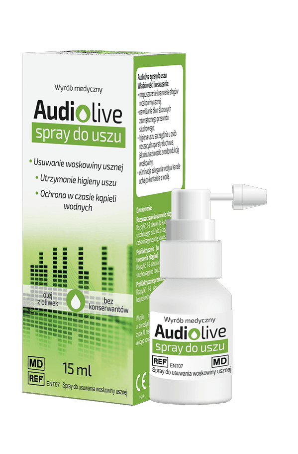 Audiolive spray do uszu 15 ml
