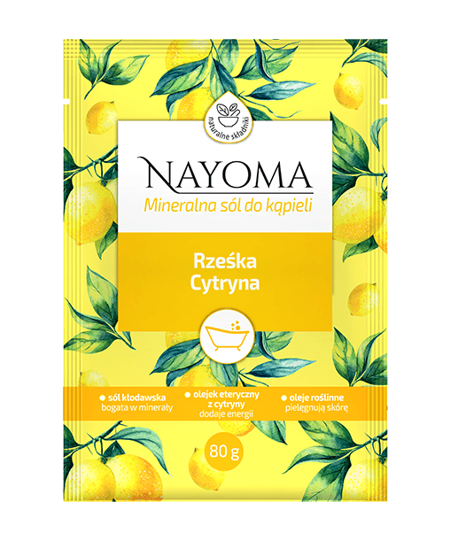 Nayoma mineralna sól do kąpieli rześka cytryna 80g