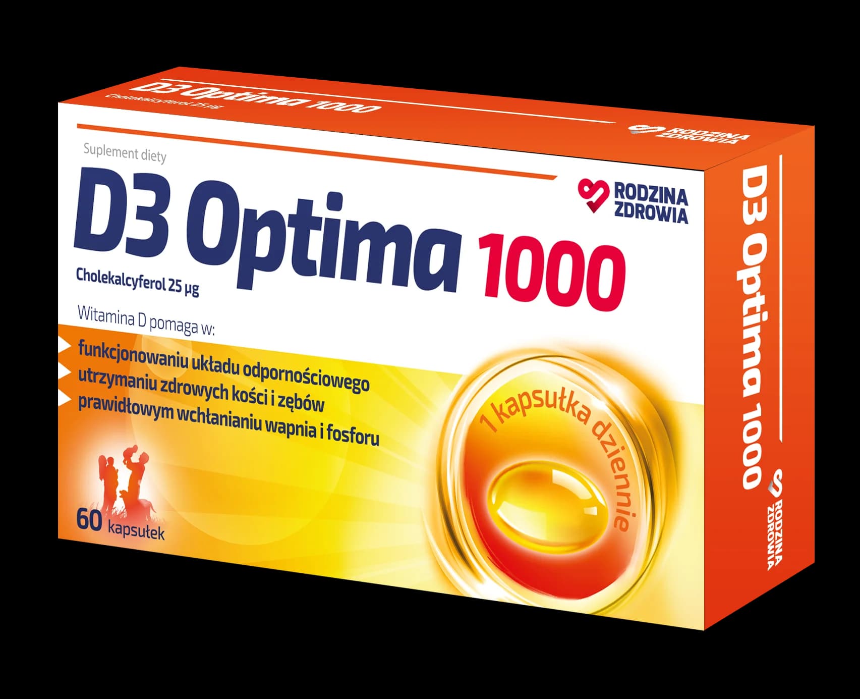 Rodzina Zdrowia D3 Optima 1000 60 kapsułek