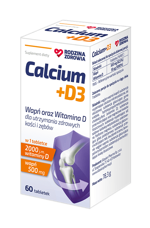 Rodzina Zdrowia Calcium + D3 60 tabletek