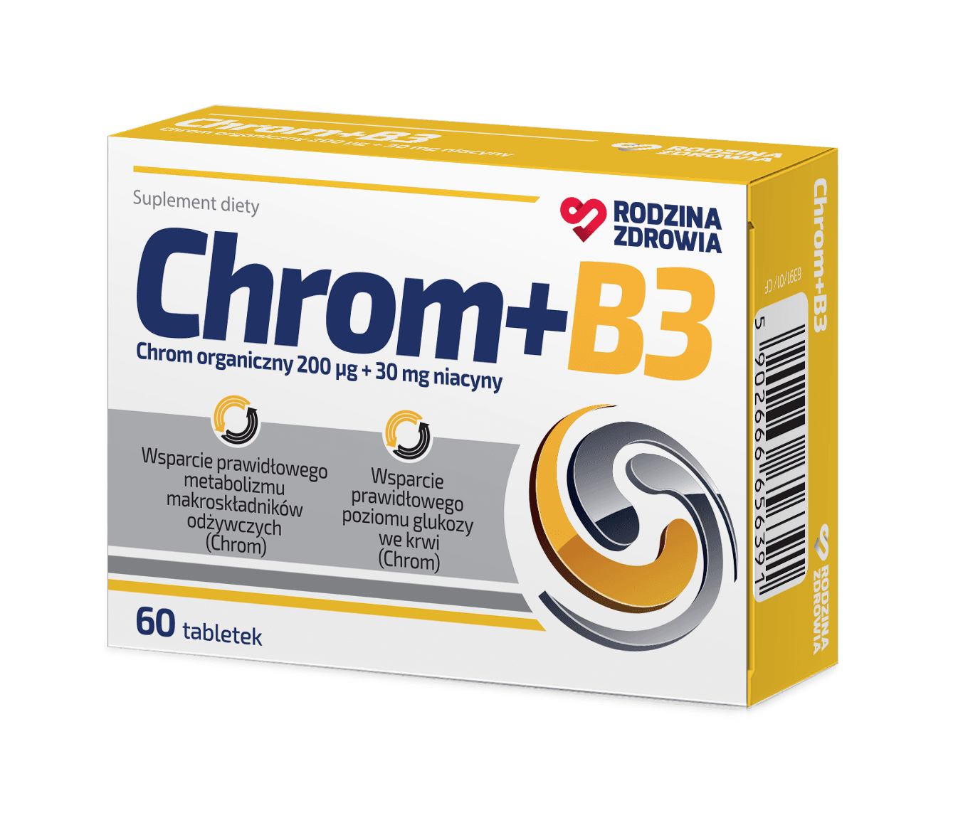 Rodzina Zdrowia Chrom+B3 60 tabletek