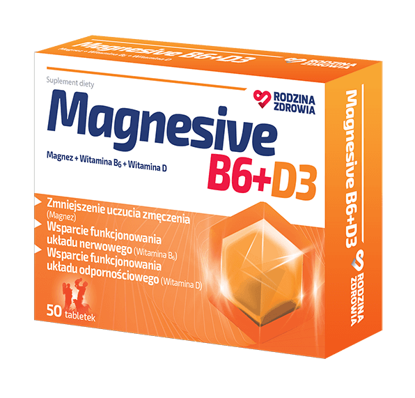 Rodzina Zdrowia Magnesive B6+D3 50 tabl.