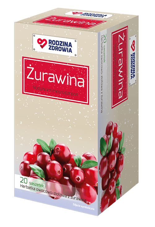 Rodzina Zdrowia Żurawina zioła do zaparzania 20 saszetek