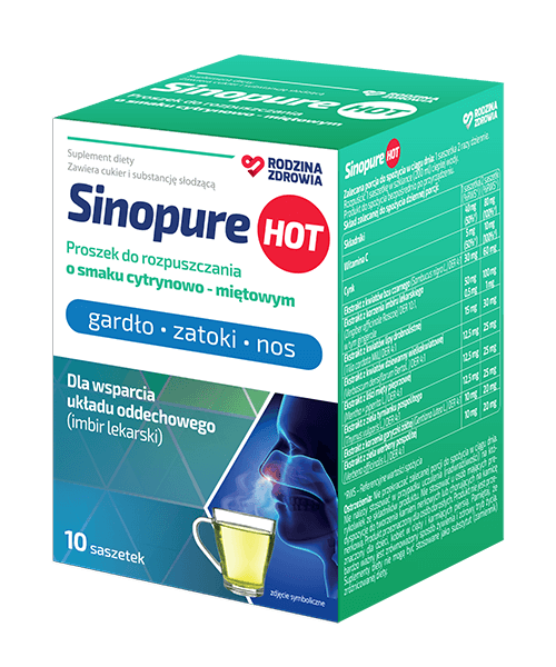 Rodzina Zdrowia Sinopure Hot 10 saszetek