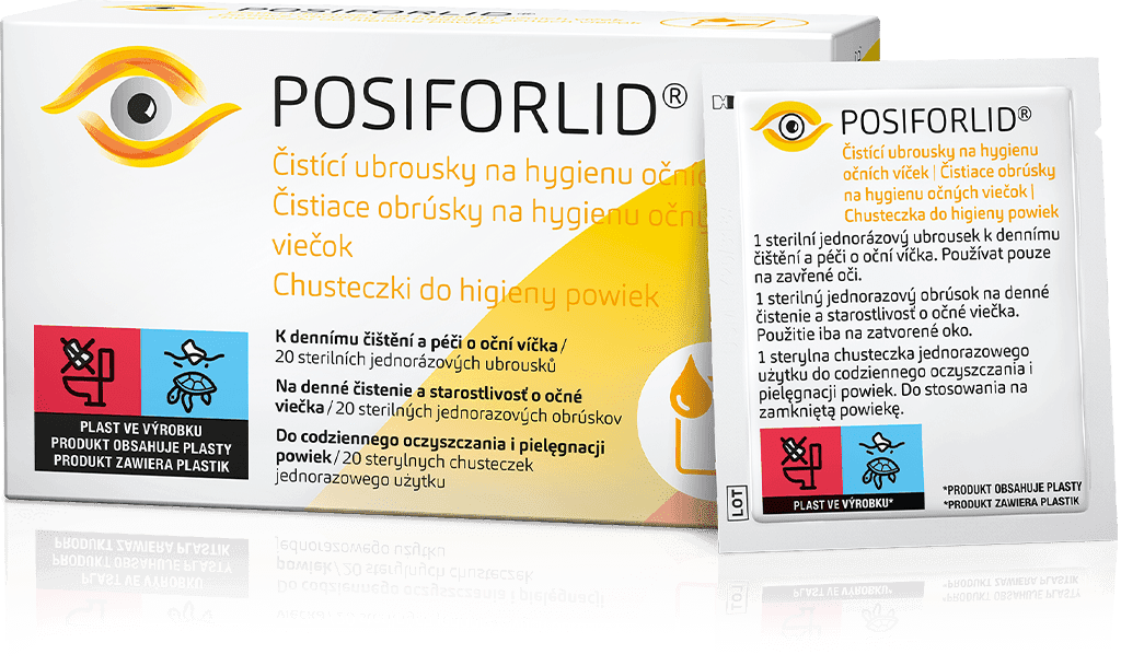 Posiforlid Chusteczki do higieny powiek 20 sztuk