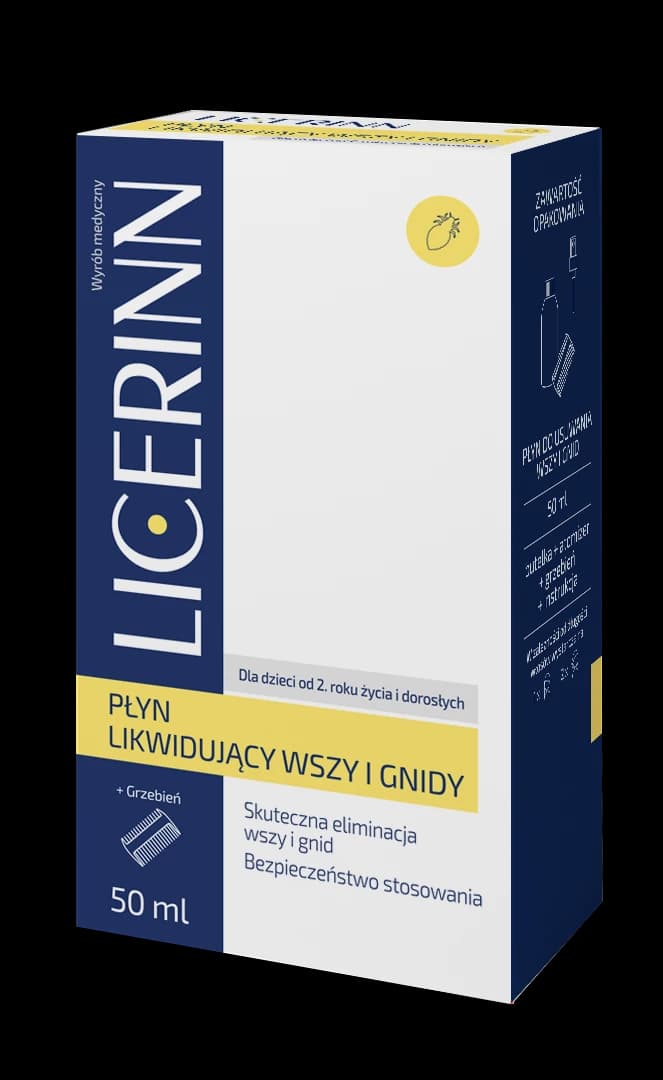 Licerinn Płyn likwidujący wszy i gnidy 50 ml