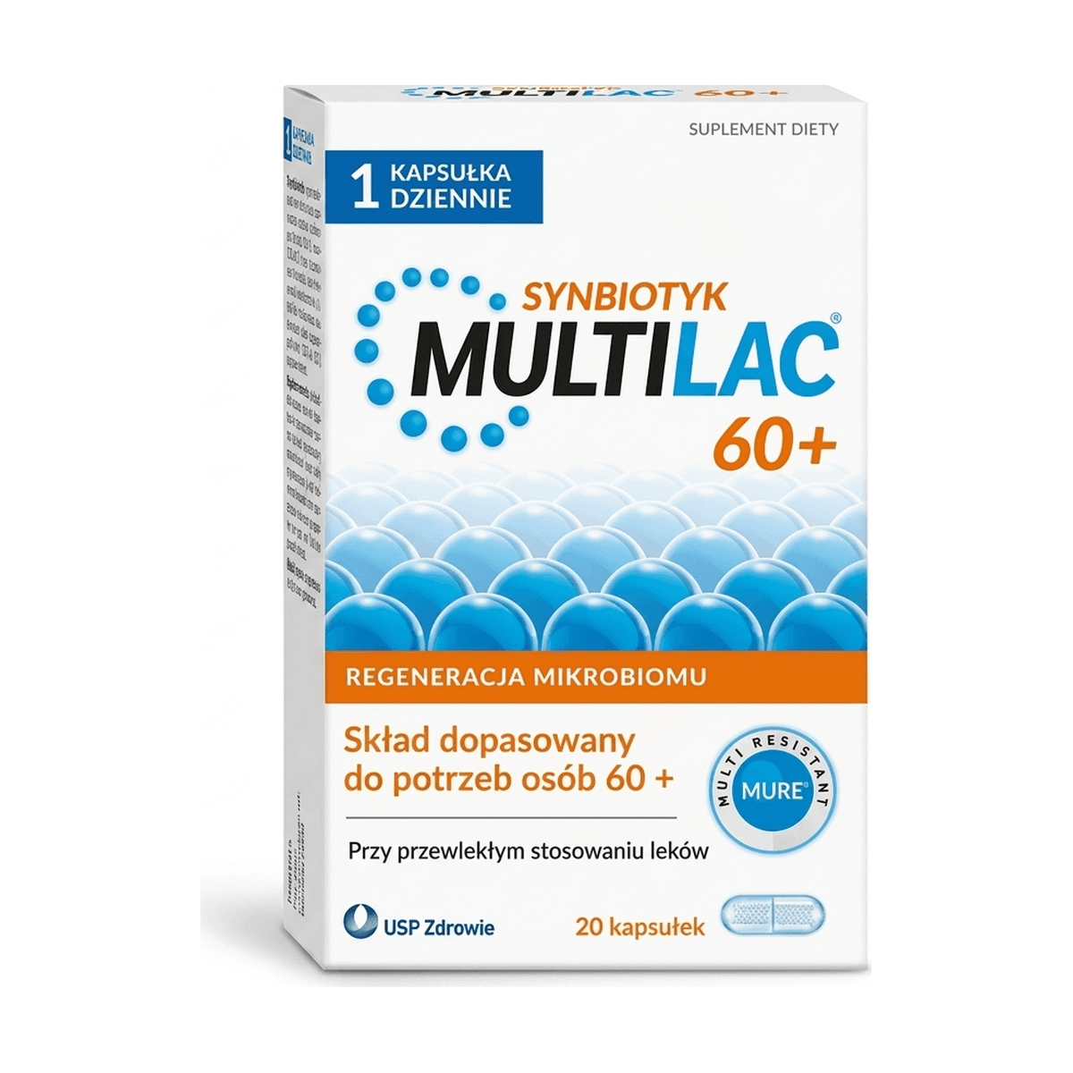 Multilac 60+ 20 kapsułek