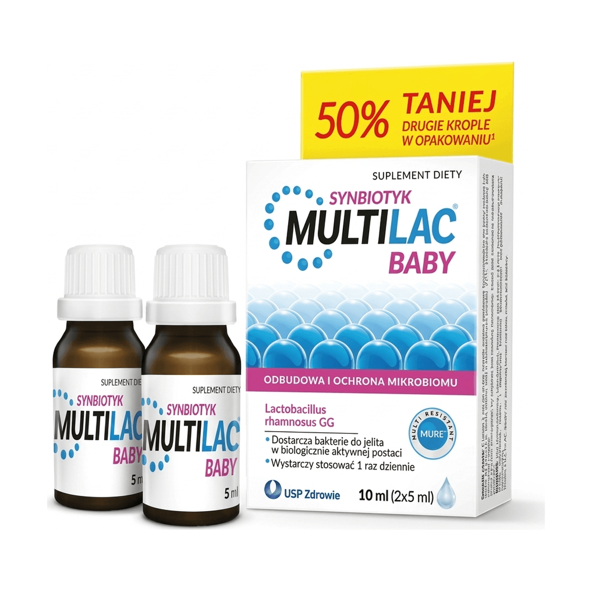 Multilac Baby krople doustne 2 x 5ml
