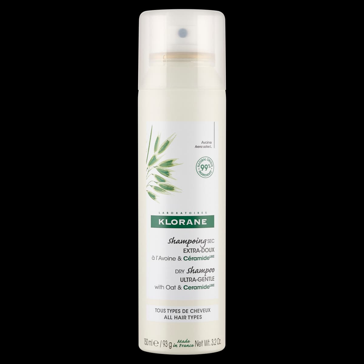 Klorane Ultrałagodny szampon suchy z owsem 150 ml