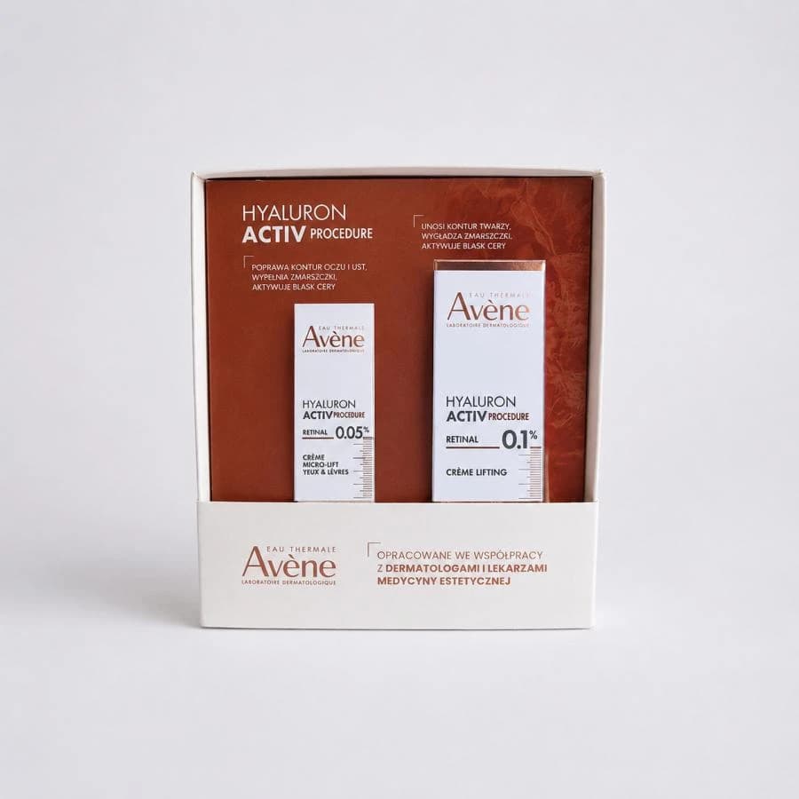 Avène Hyaluron Activ Procedure zestaw: krem mikroliftingujący na okolice oczu i ust 15 ml + krem liftingujący 30 ml