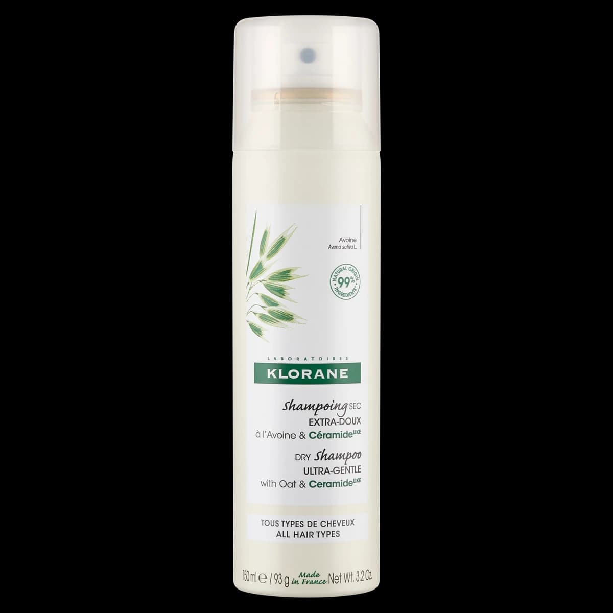 Klorane Ultrałagodny szampon suchy z owsem 150 ml