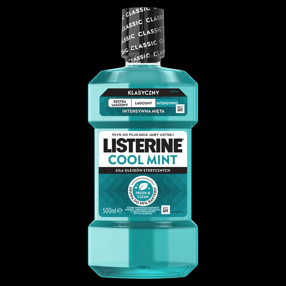 Listerine Cool Mint płyn do płukania jamy ustnej intensywna mięta 500 ml