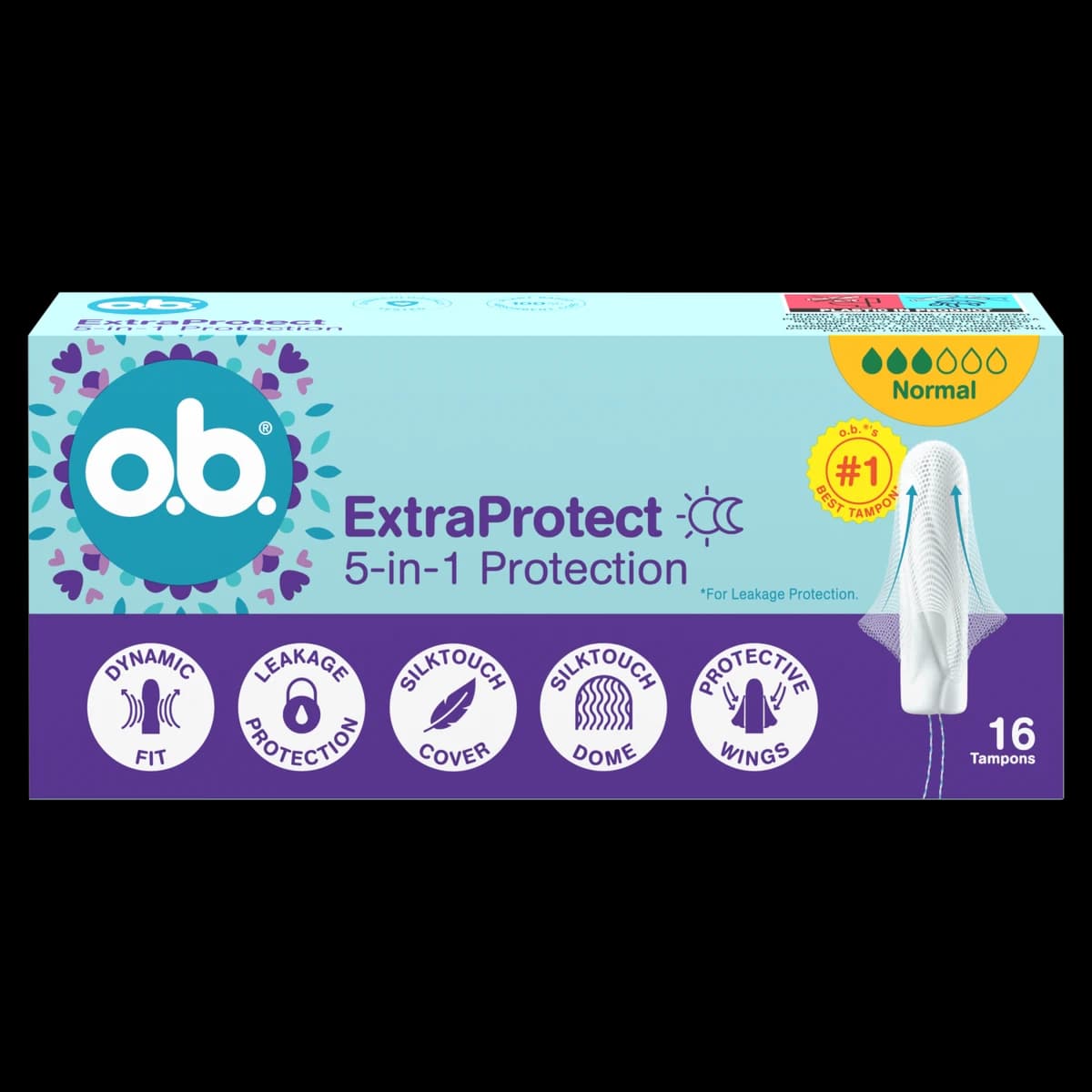 O.B. ExtraProtect Normal tampony 16 sztuk