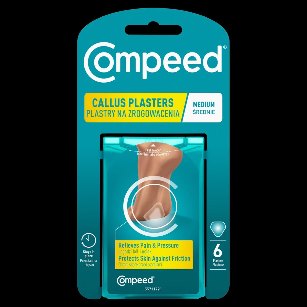 Compeed plastry na zrogowacenia średnie 6 szt.