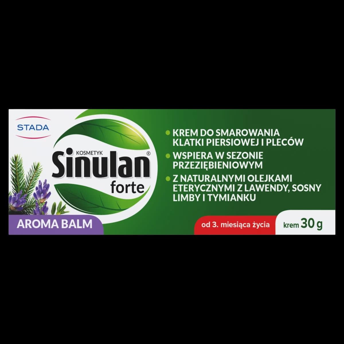 Sinulan Forte Aroma Balm krem do smarowania klatki piersiowej i pleców 30 g