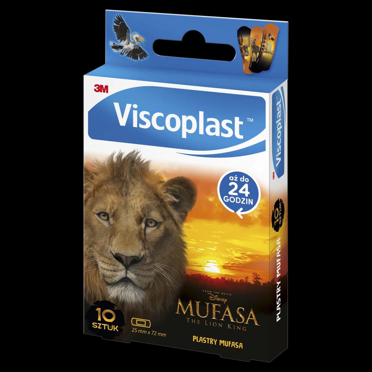 Viscoplast Mufasa Król Lew Plastry 72 mm x 25 mm 10 sztuk