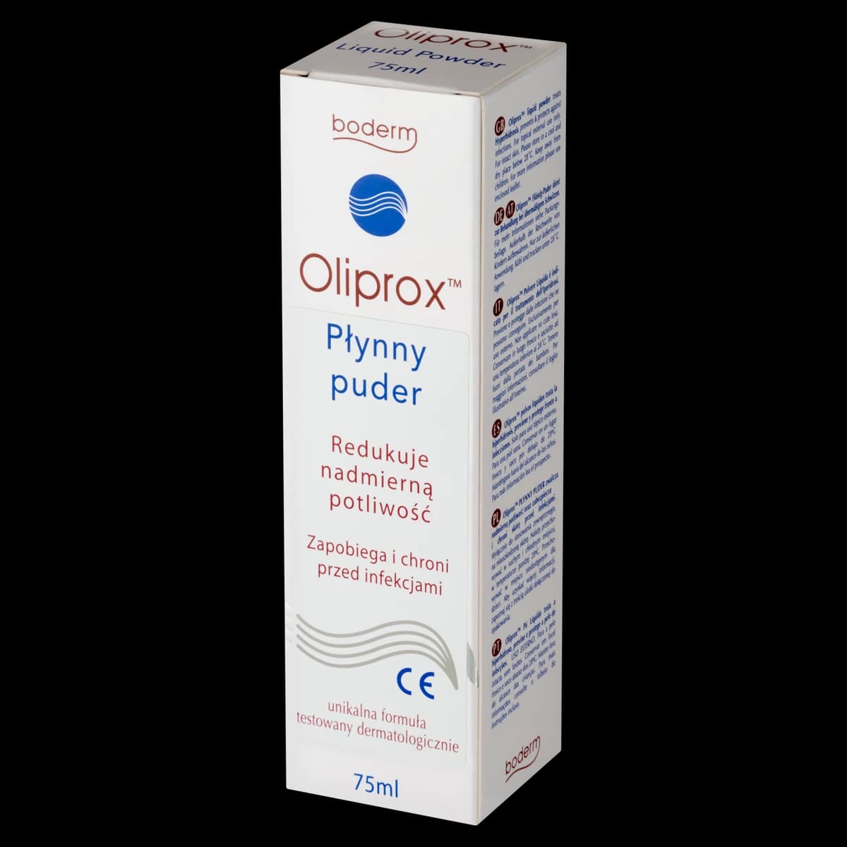 Oliprox Płynny puder na nadmierną potliowość i podrażnienia 75 ml