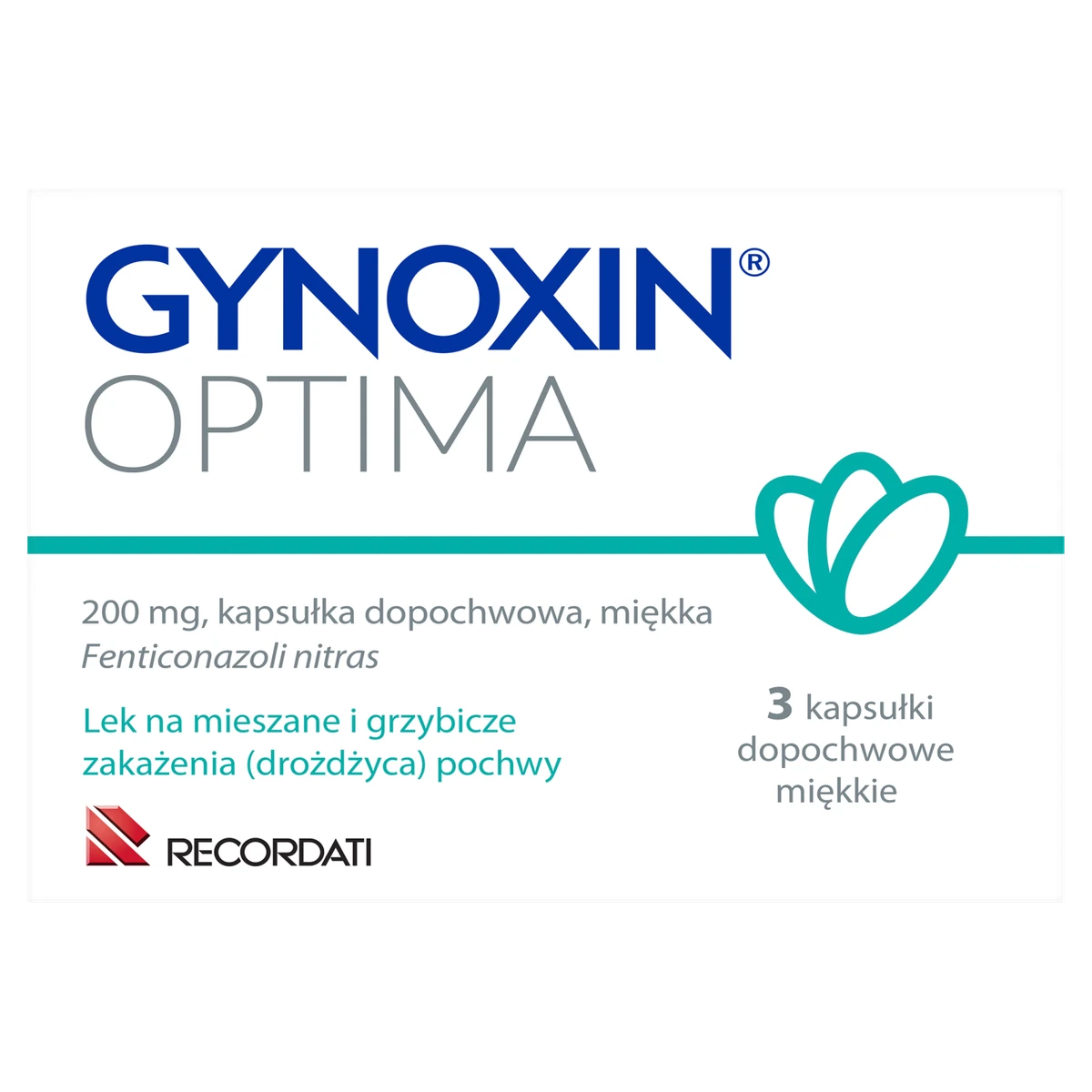 Gynoxin Optima 200 mg 3 kapsułki dopochwowe