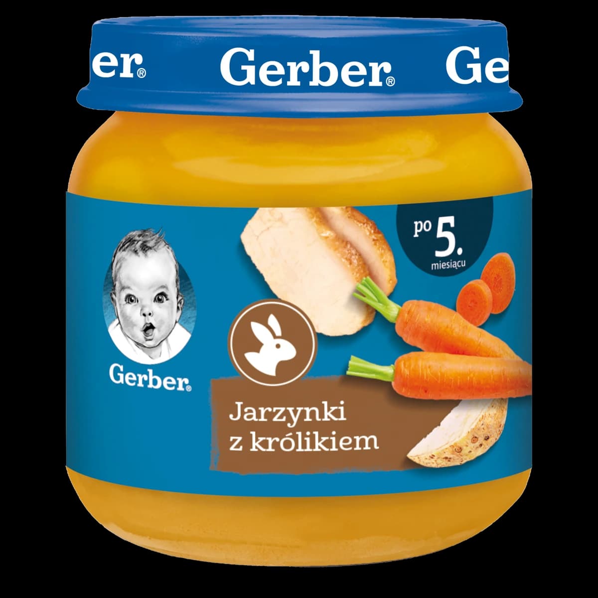 Gerber jarzynki z królikiem dla niemowląt po 5. miesiącu 125 g