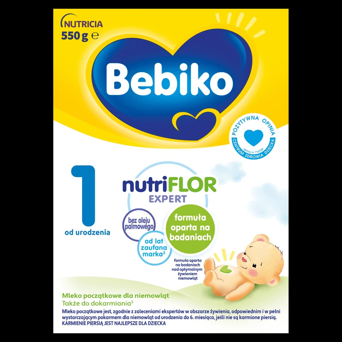 Bebiko 1 Mleko początkowe dla niemowląt od urodzenia 550 g